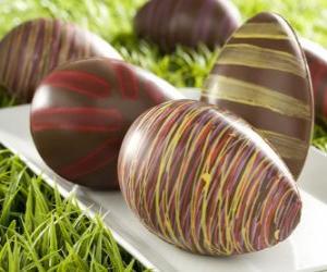 yapboz Çikolata Paskalya yumurtaları